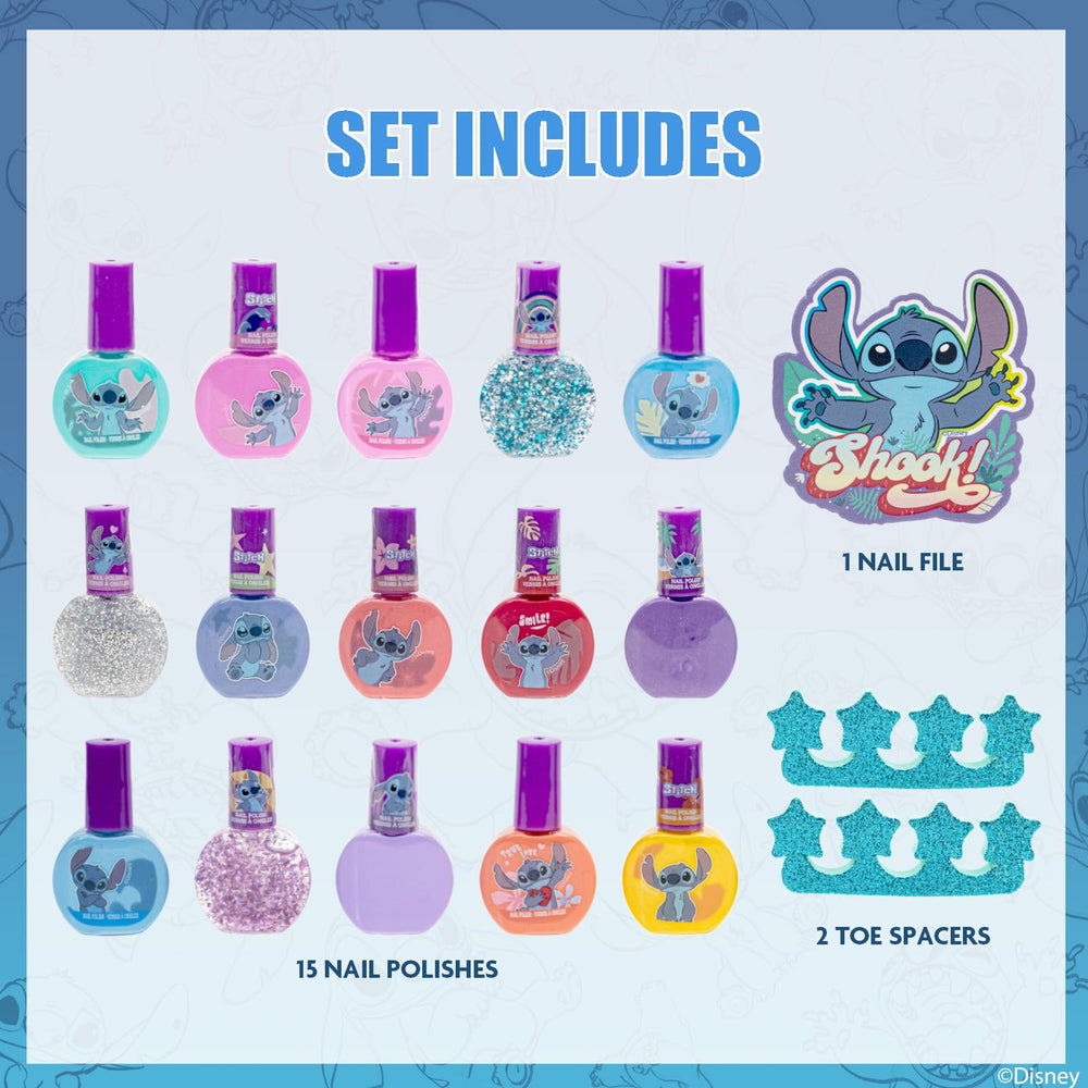Separadores de dedos incluidos para una manicura limpia de Townley Girl Stitch.