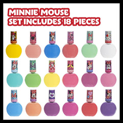 Esmaltes con brillos rosa de Townley Girl Minnie Mouse para fiestas.
