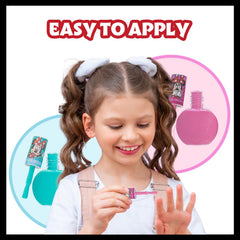 Esmalte opaco azul claro para uñas frescas con Townley Girl Minnie Mouse.