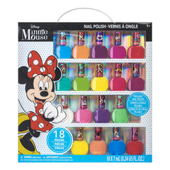 Townley Girl Minnie Mouse: set de 18 esmaltes para uñas divertidas y seguras.