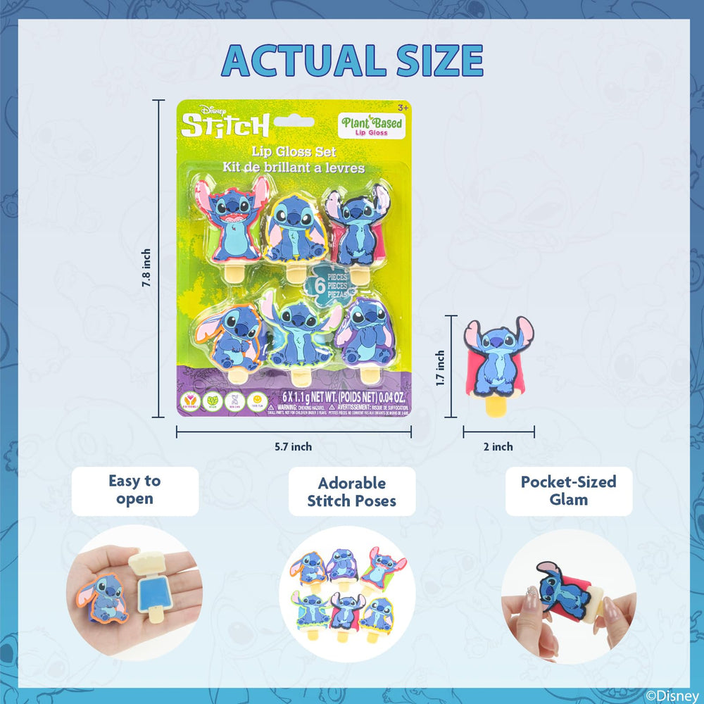 Townley Girl Stitch brillos sabor arándano, hidratación duradera y suavidad.