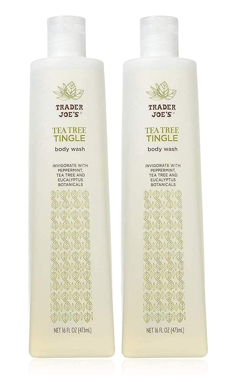 Trader Joe's gel de ducha árbol de té, menta y eucalipto, limpieza refrescante diaria.