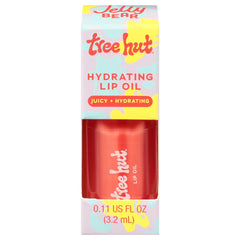 Aceite labial Jelly Bear de Tree Hut en envase translúcido, hidratación suave para labios.