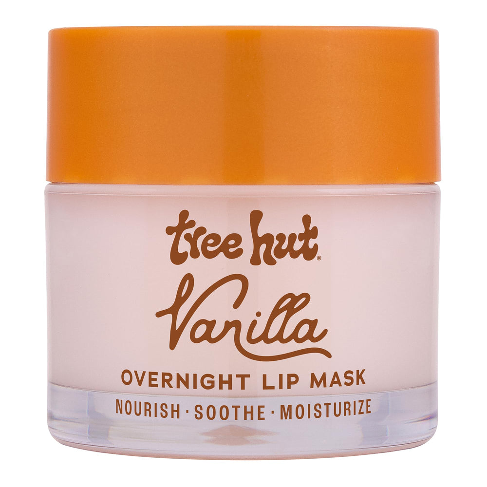 Tree Hut Labios Vanilla Noche: hidratación profunda para labios suaves al despertar.