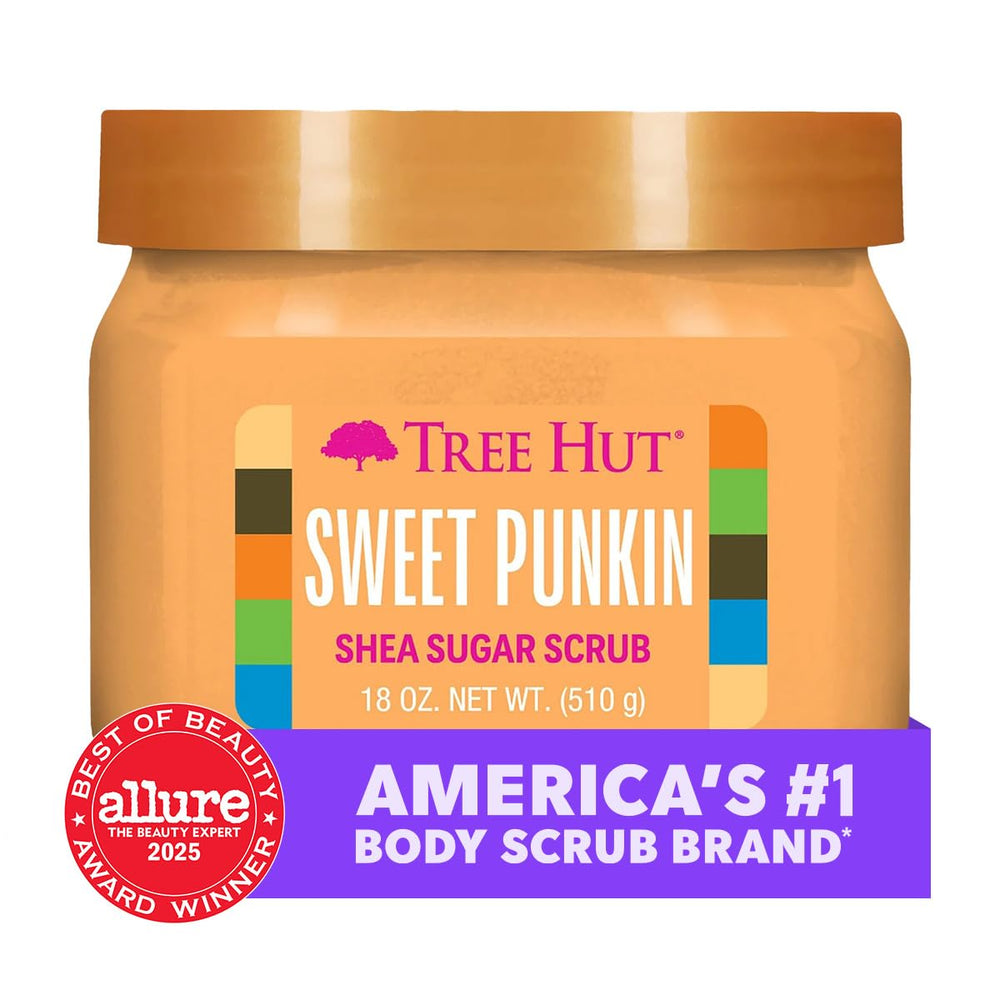Tree Hut Sugar Scrub Sweet Punkin mezcla de aceites para nutrición profunda.