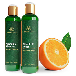 Tree of Life Beauty Vitamin C Cleanser, limpiador facial suave con brillo e hidratación.