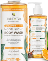 Tree To Tub gel de ducha cítrico hidrata suavemente la piel