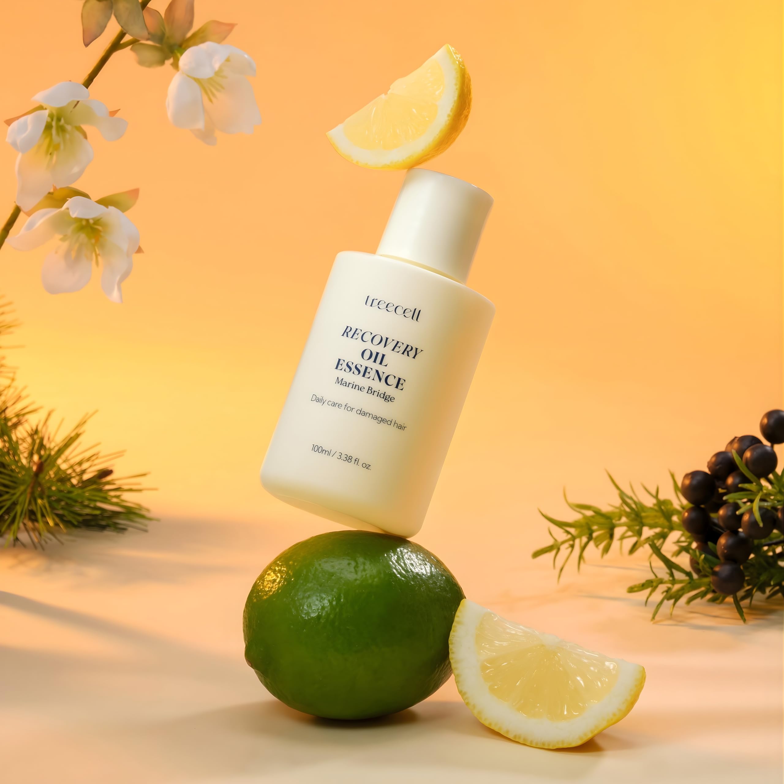 Treecell Recovery Oil Essence: fragancia cítrica floral que deja un aroma fresco.