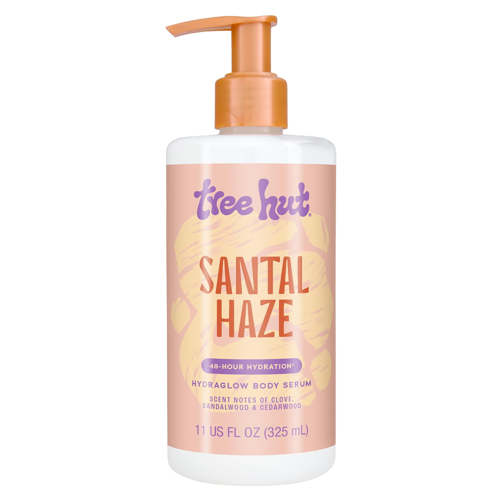 Tree Hut Santal Haze Hydraglow, botella en primer plano, ideal para hidratación diaria
