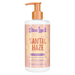 Tree Hut Santal Haze Hydraglow, botella en primer plano, ideal para hidratación diaria