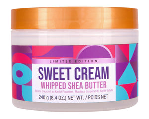 Tree Hut Sweet Cream Butter envase de 8.4 oz mostrando la textura ligera y absorción rápida.