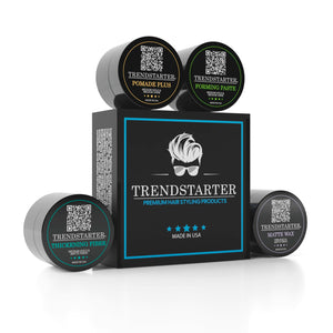 TRENDSTARTER Cera Mate muestra 0.25oz, acabado mate y control duradero.