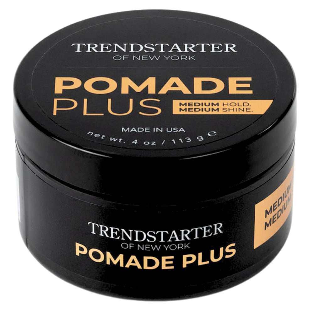 TRENDSTARTER Pomade Plus, botella de 120 ml, fijación media para peinados definidos.