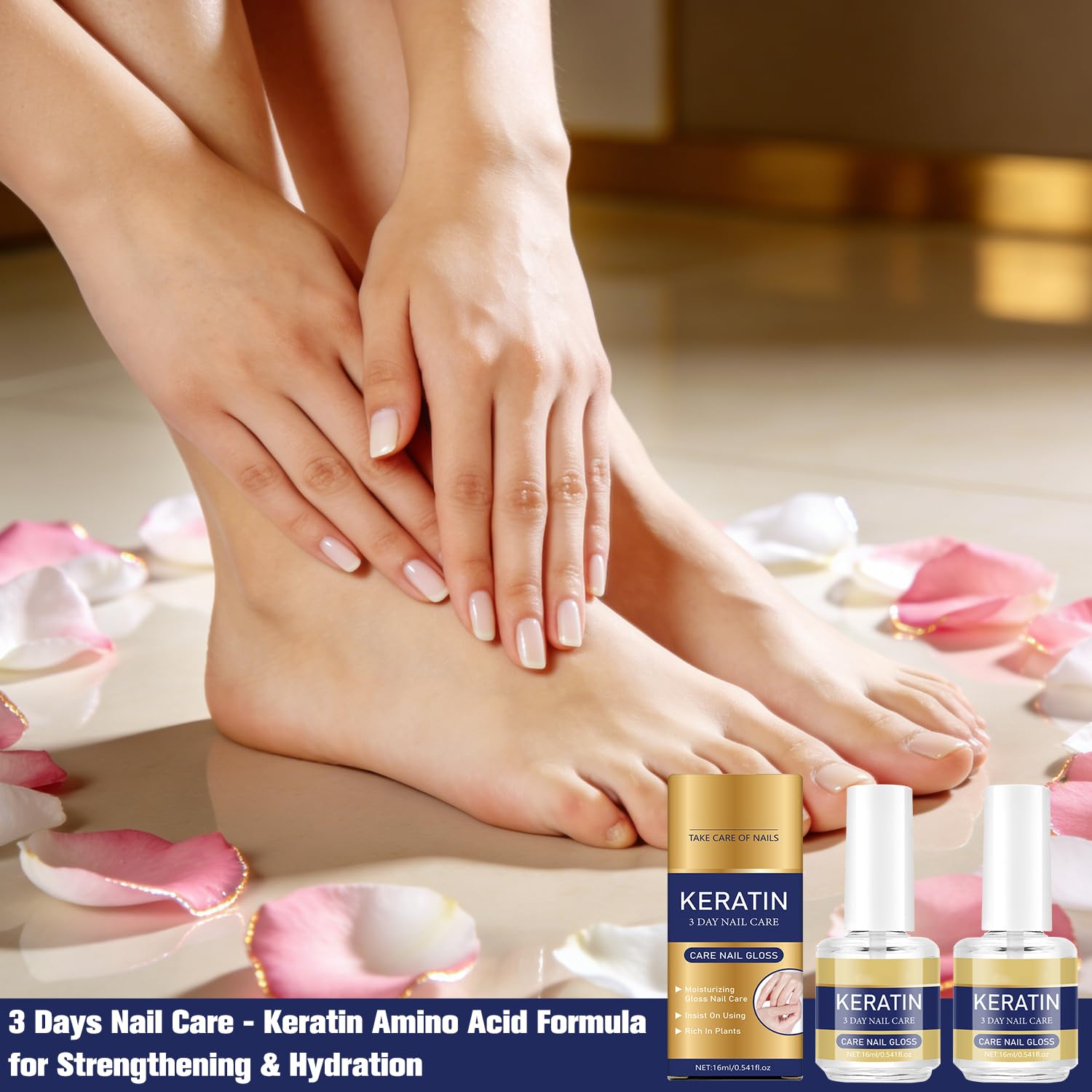 3 Días Cuidado de Uñas: aceite de aloe vera y lavanda para cutículas.
