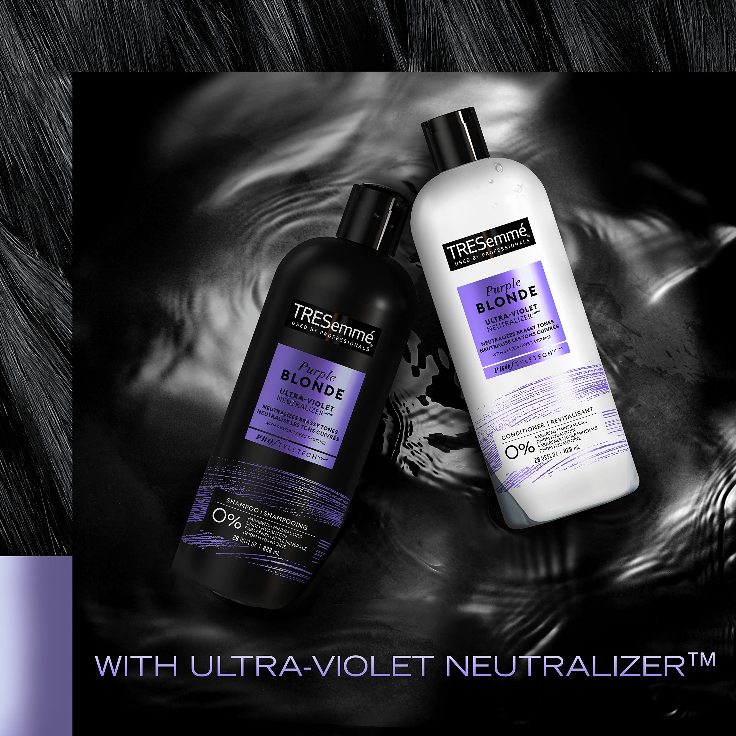 Aplicación suave sobre el cabello para neutralizar tonos cobrizos.