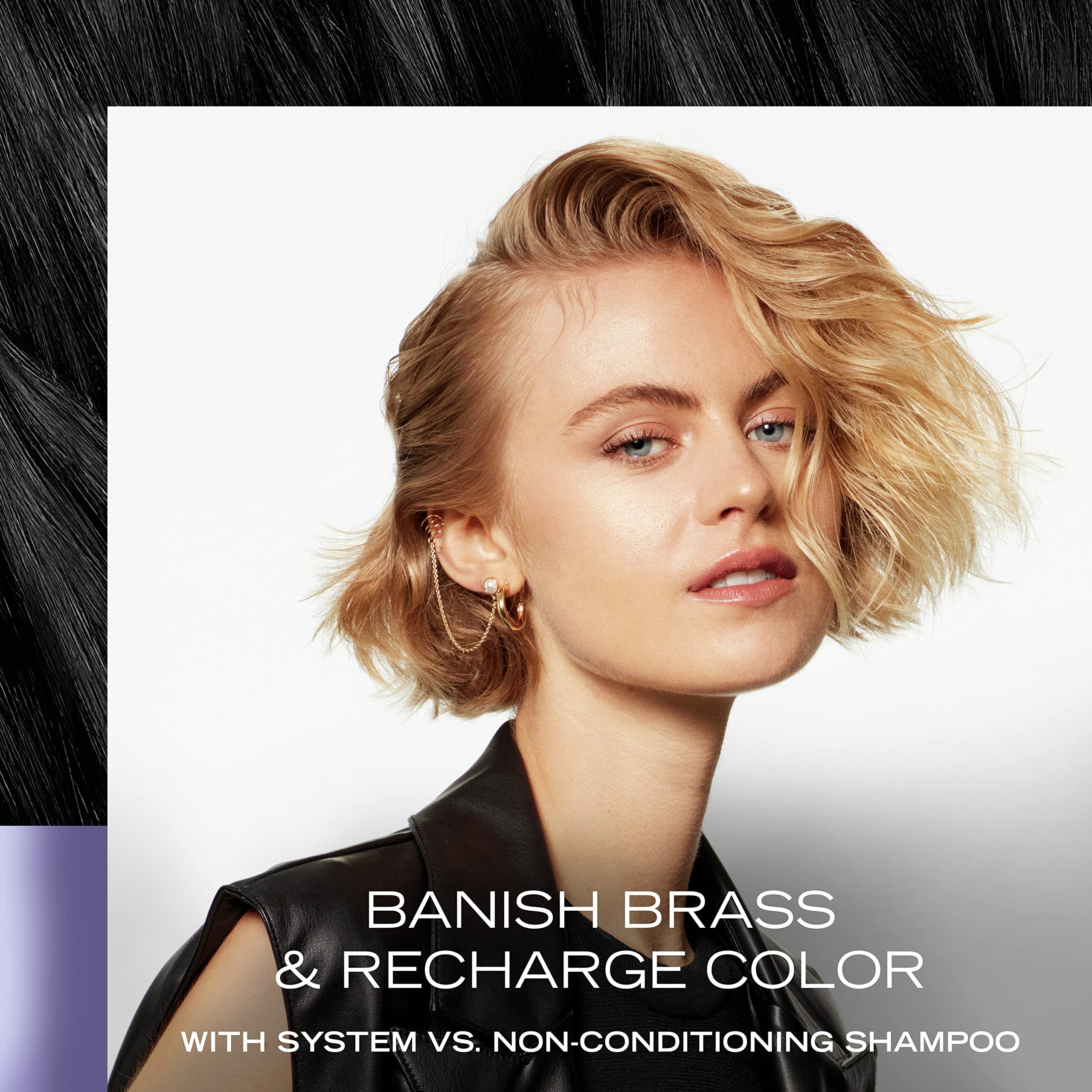 Textura cremosa de acondicionador para cabello más manejable.