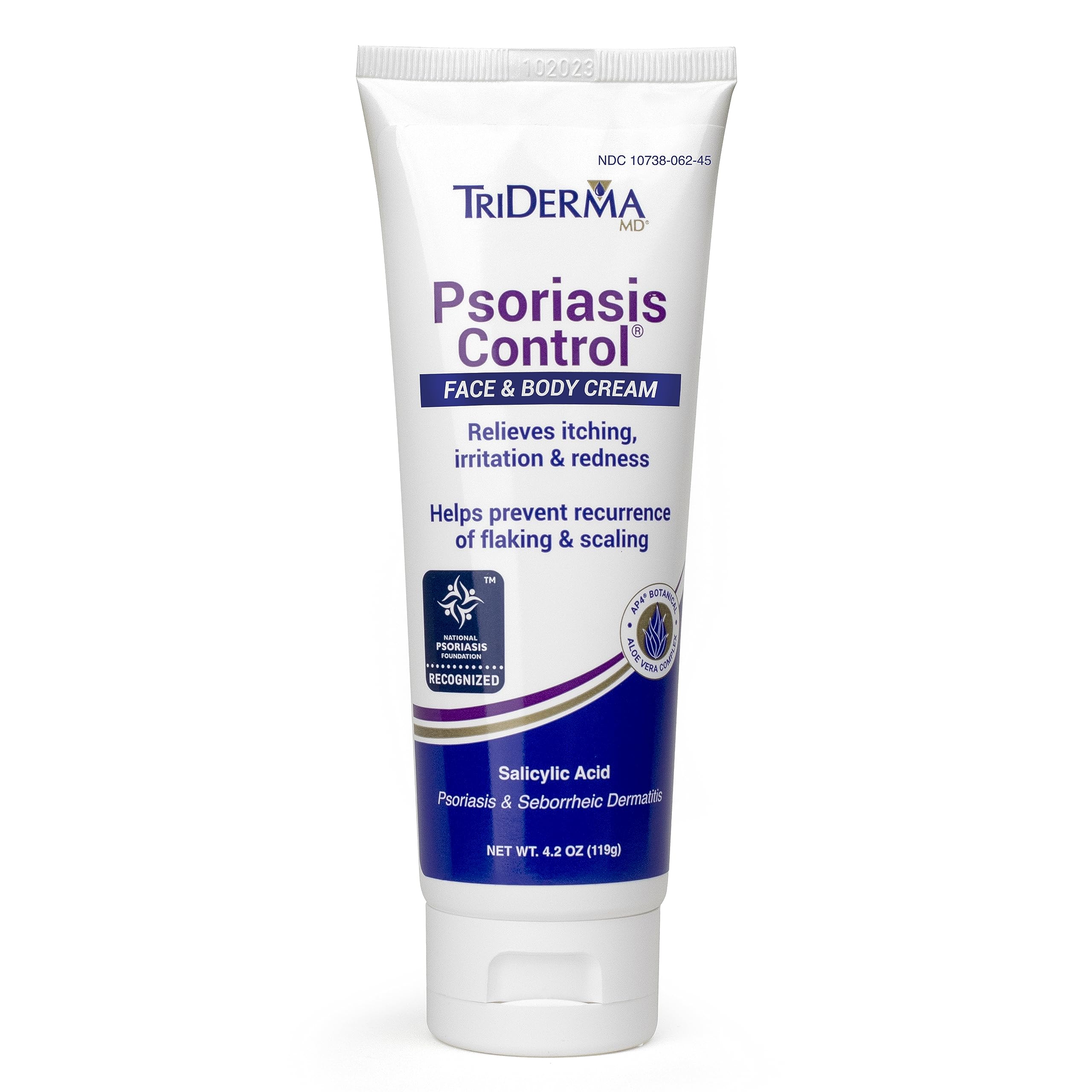TriDerma Crema psoriasis control para cara y cuerpo, uso diario.