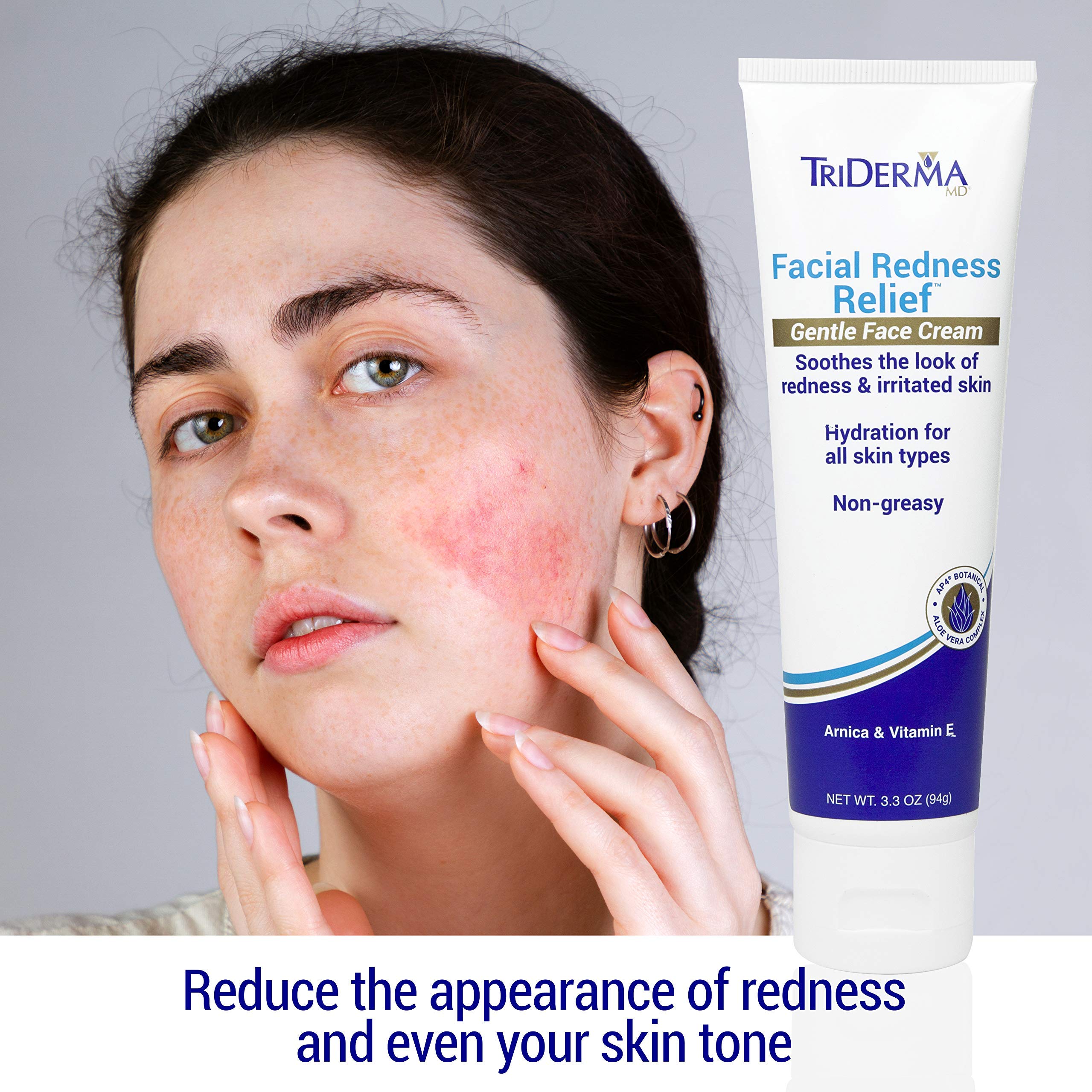 TriDerma Textura suave para piel sensible, ideal para uso diario