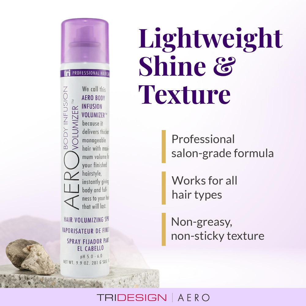 TRIDESIGN Aero Body Infusion Volumizer: textura ligera y brillo saludable