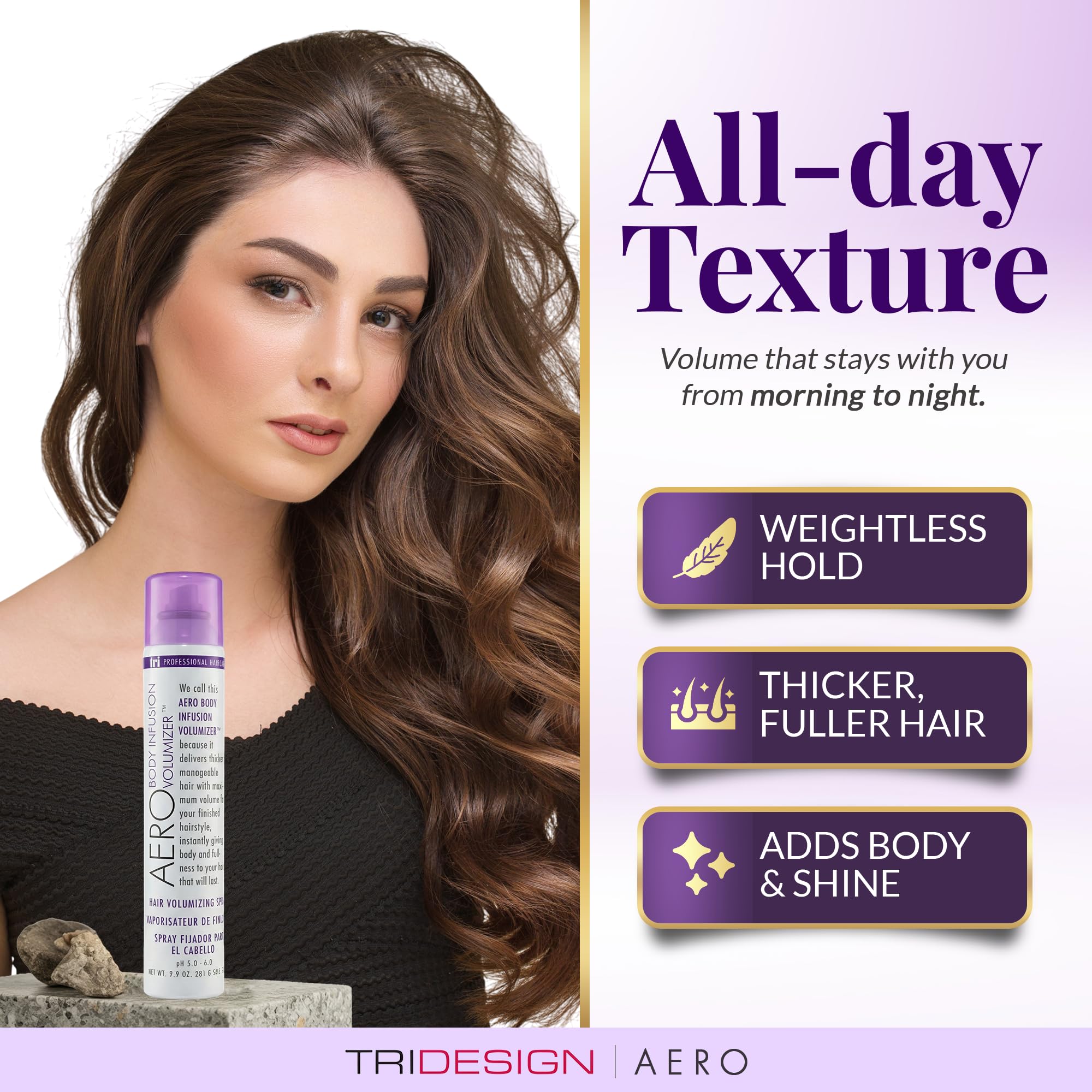 TRIDESIGN Aero Body Infusion Volumizer: pack de viaje doble para mantener volumen