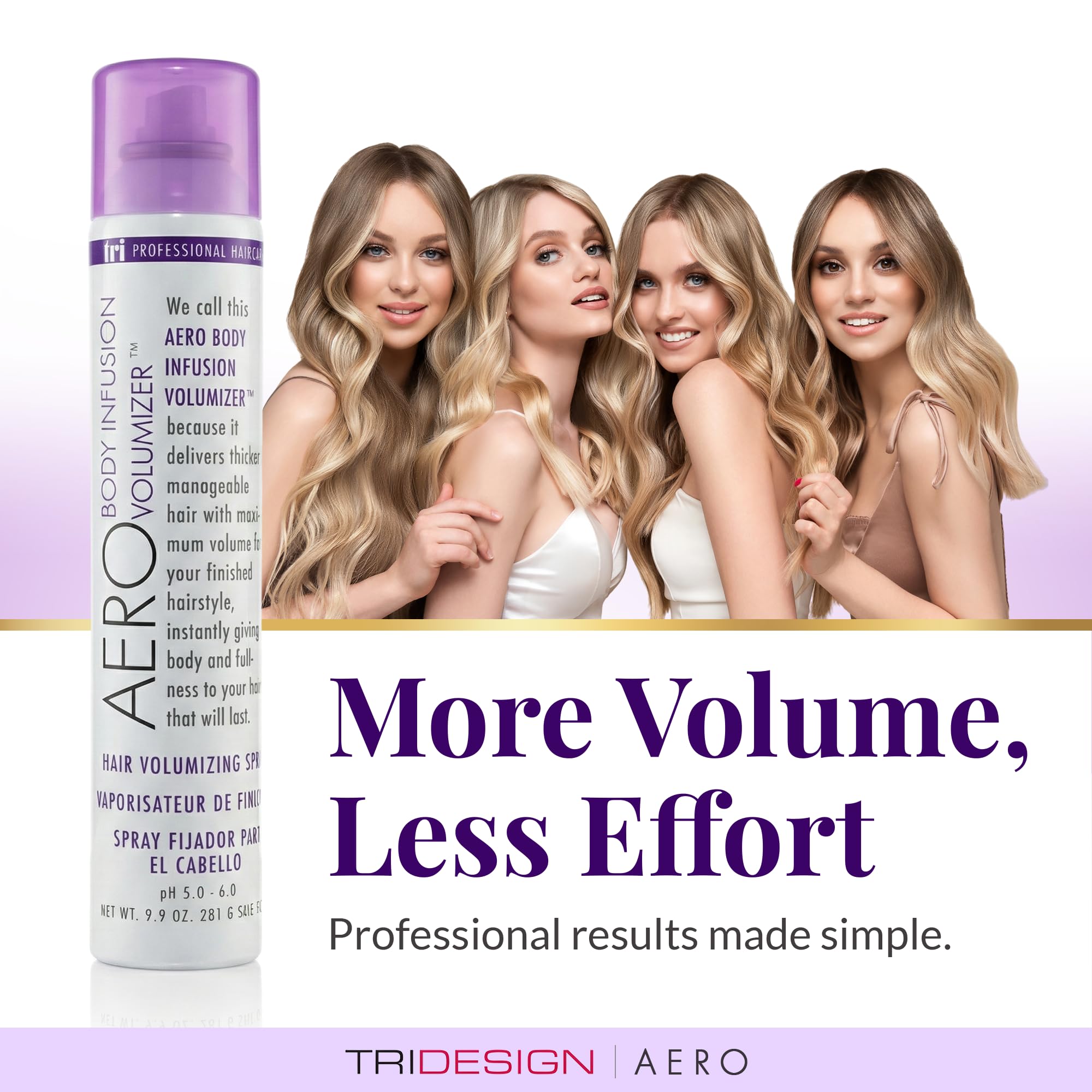 TRIDESIGN Aero Body Infusion Volumizer: resultado final con cuerpo y brillo