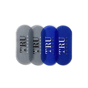 TRU BARBER Grippers pinzas para cabello azul gris, agarre seguro sin tirones.