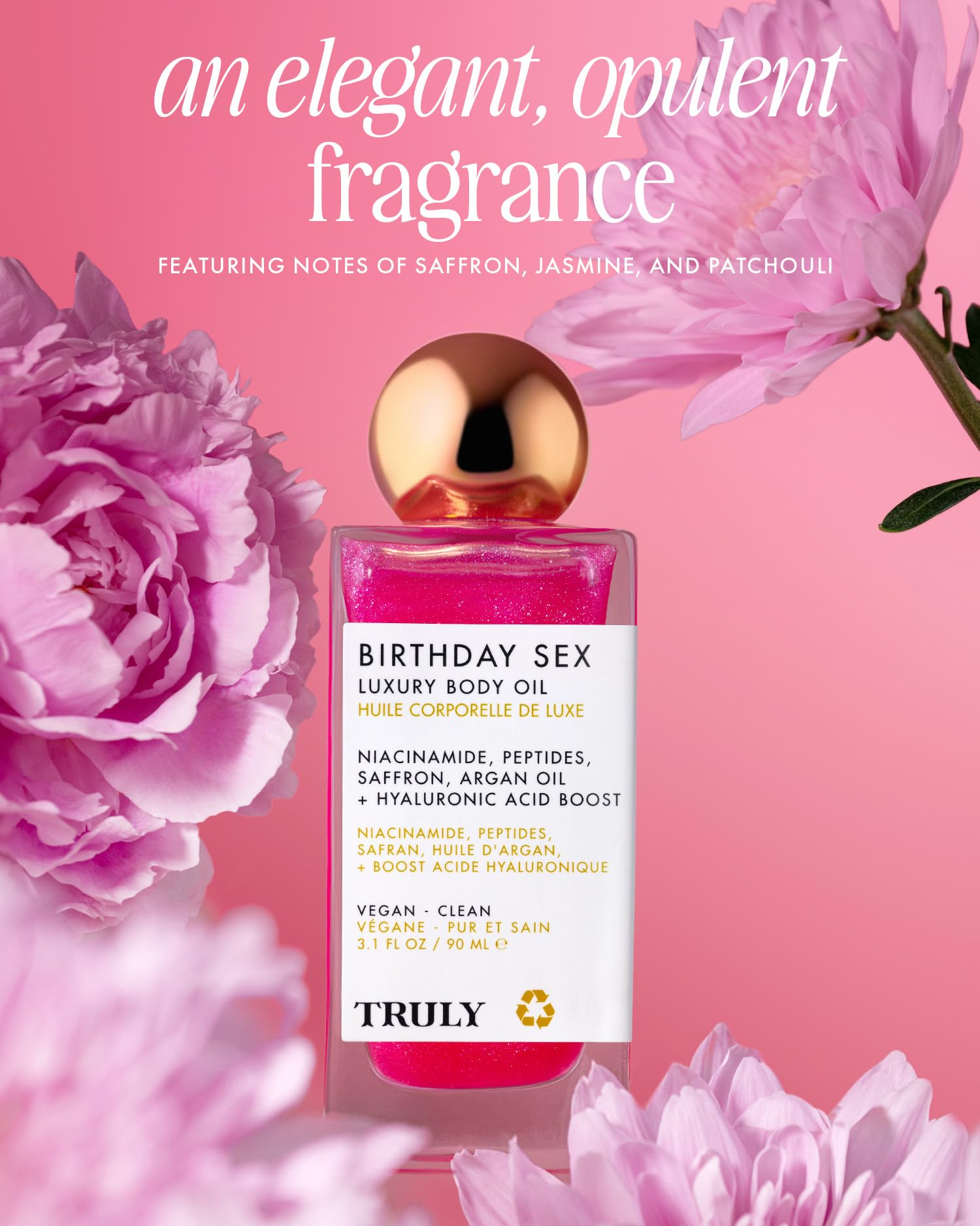 Truly Birthday Sex, efecto reflejo de luz para un brillo luminoso.