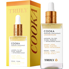 Truly Cooka Concentrate, botella para aplicación suave en piel sensible.