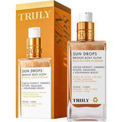 Truly Sun Drops Bronze Body Glow bote con brillo dorado ligero para la piel