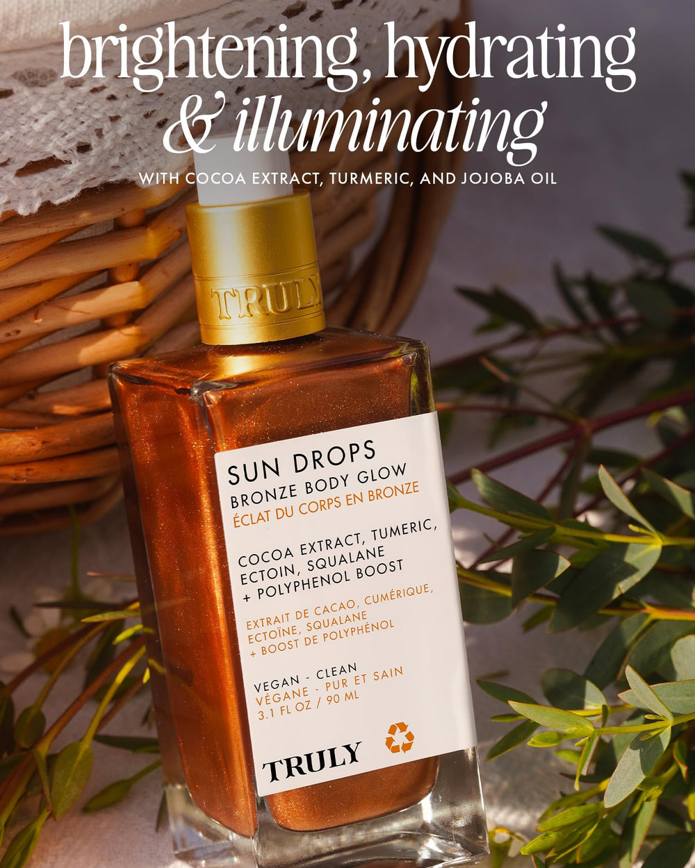 Truly Sun Drops Bronze Body Glow acabado bronceado uniforme en cualquier tono