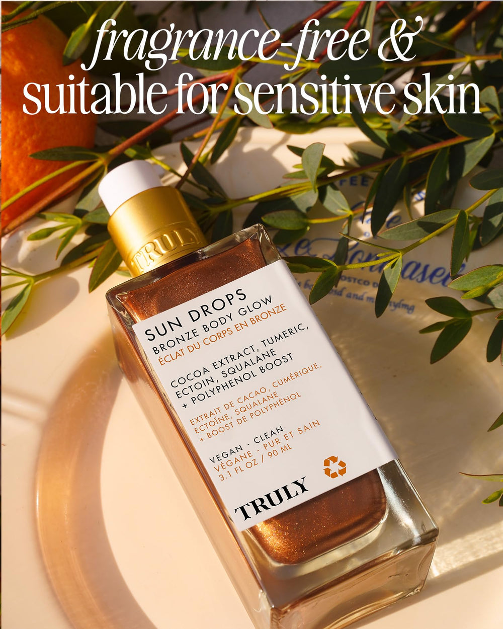 Truly Sun Drops Bronze Body Glow aplicación rápida para un brillo natural