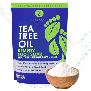 Truremedy Naturals baño de pies con arbol de te y menta para pies frescos