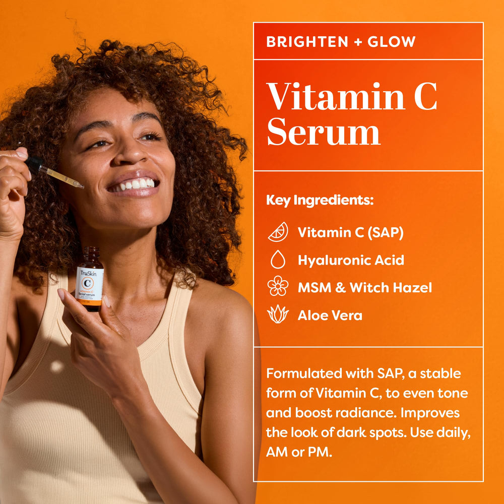 TruSkin serum sin fragancia, opción suave para rutina diaria.