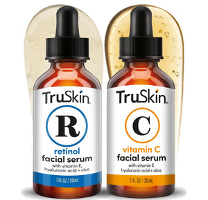 TruSkin serum Vitamina C, botella brillo: posible iluminación del tono de piel.