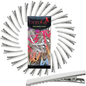 Pinzas TSEROFAY de aligator para cabello, 80 piezas, agarre firme para peinados.