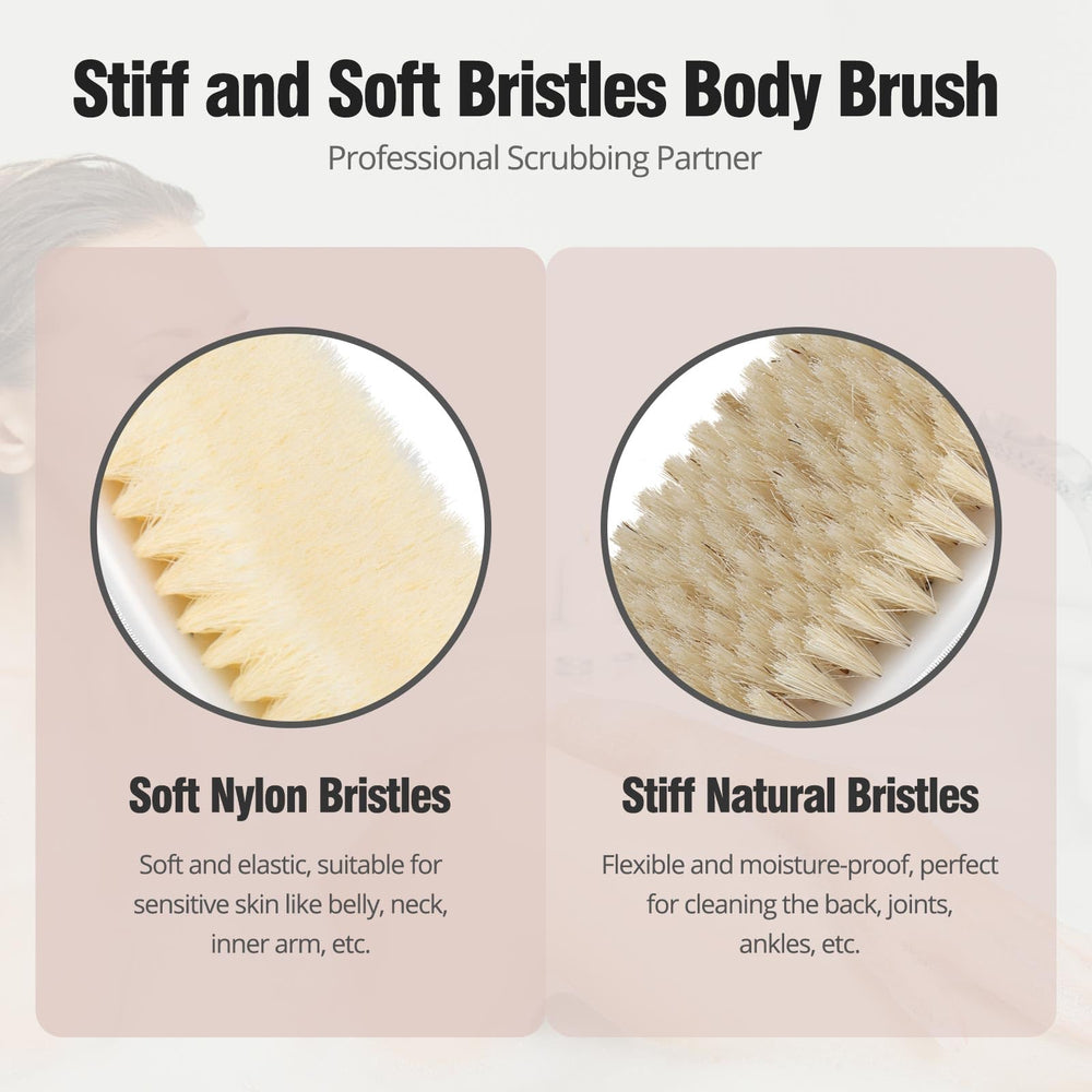 Tskcos cepillo corporal para uso en ducha facilita limpieza profunda y exfoliacion