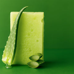 T.Taio Esponjabon Aloe Vera en manos: uso fácil y cómodo.