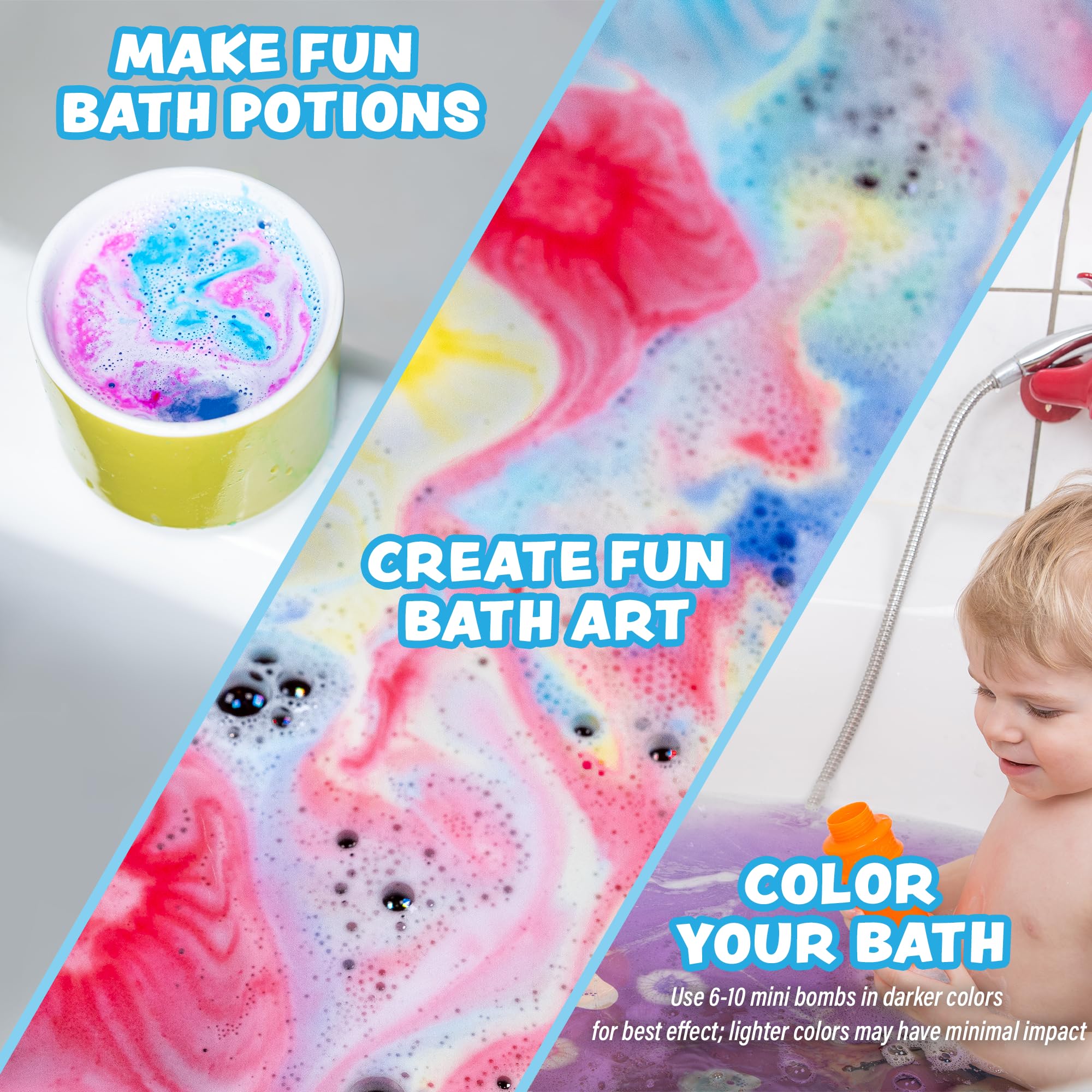 Tub Works Lil' Bursts color índigo: tonos intensos para un baño creativo.