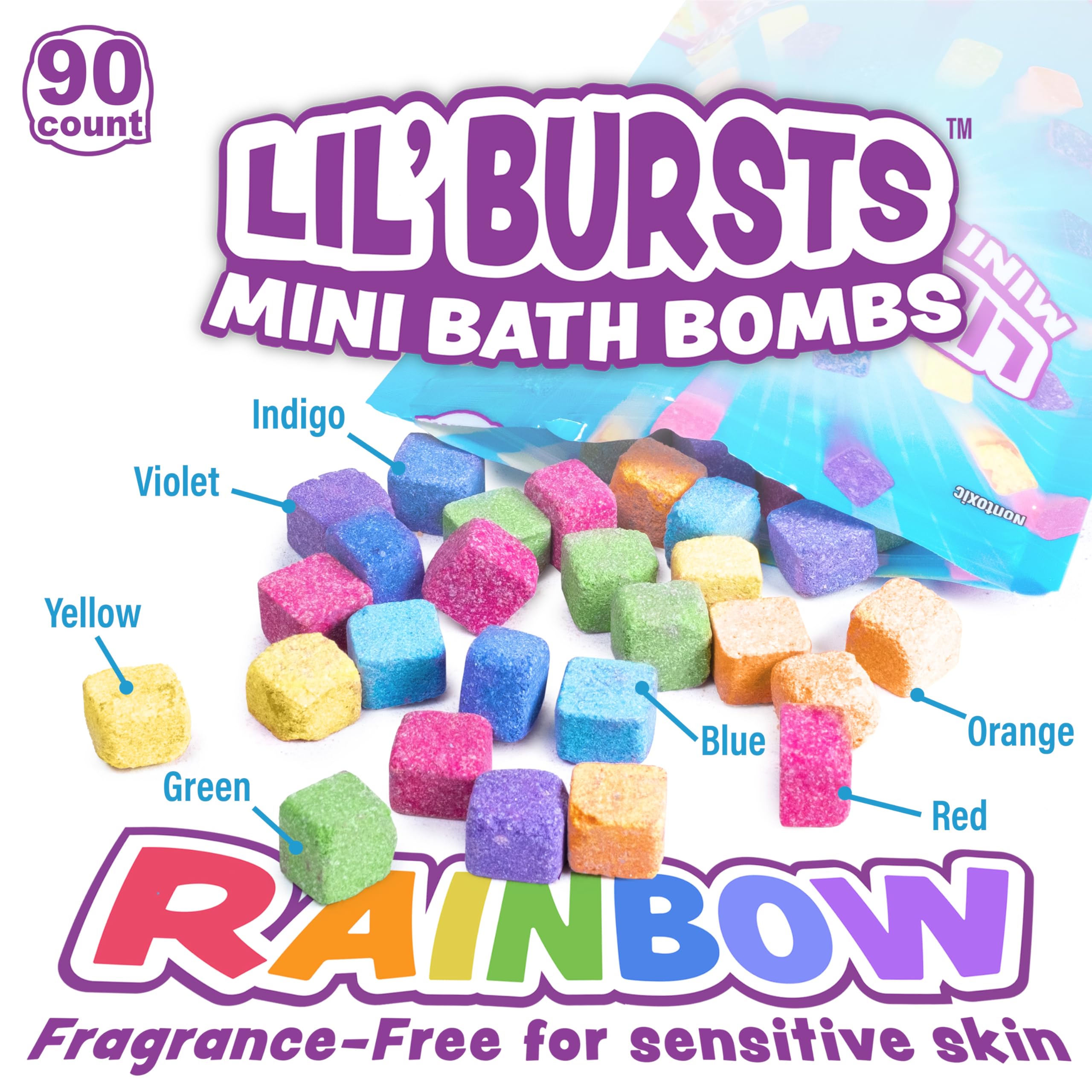 Tub Works Lil' Bursts color verde: mezcla de colores para crear arte en la bañera.