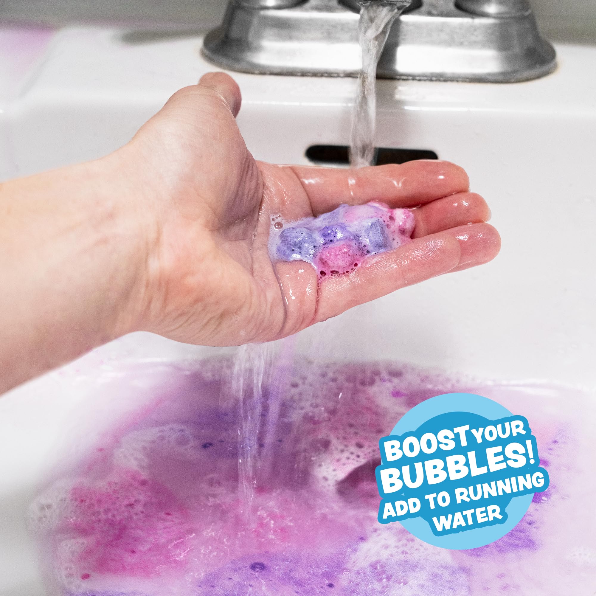 Tub Works Lil' Bursts burbujas: bombas mini que se disuelven y dejan color.