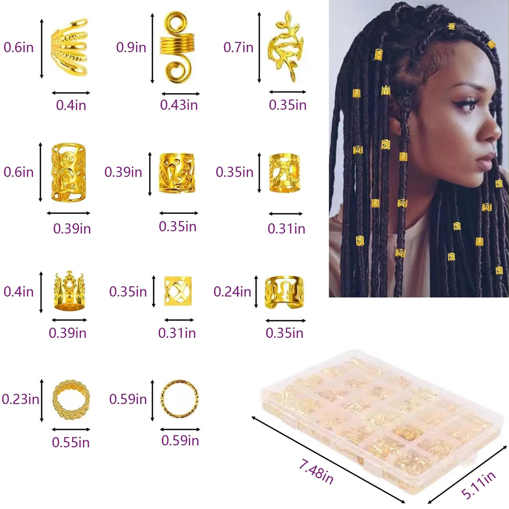 Tuefuzy joyas doradas para rastas, añade elegancia y color al estilo.