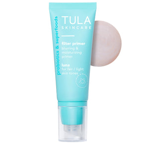 TULA primer difuminador Luna Supersize para tono uniforme y piel suave.