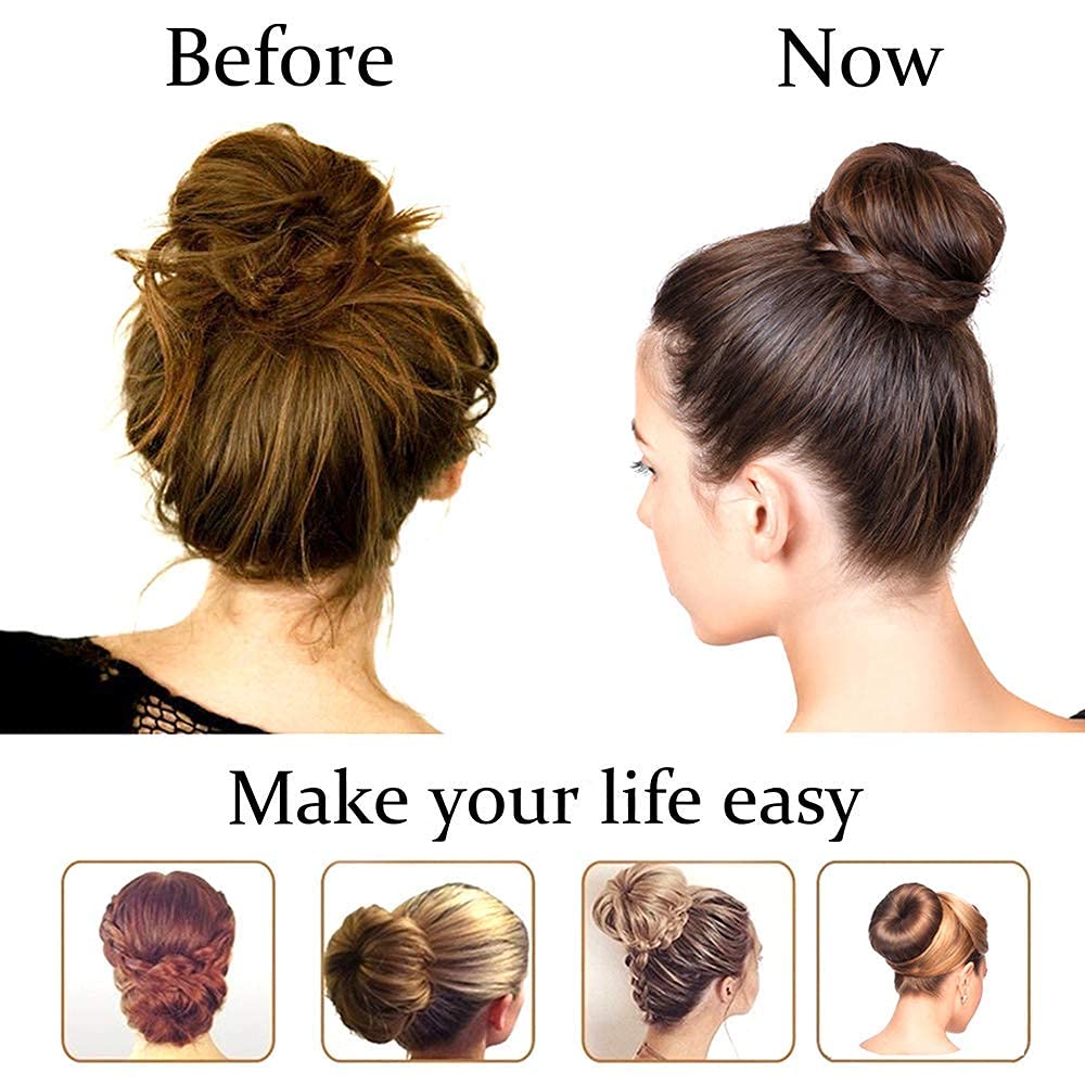 TwistyTieLB diferentes estilos moño para look versátil.