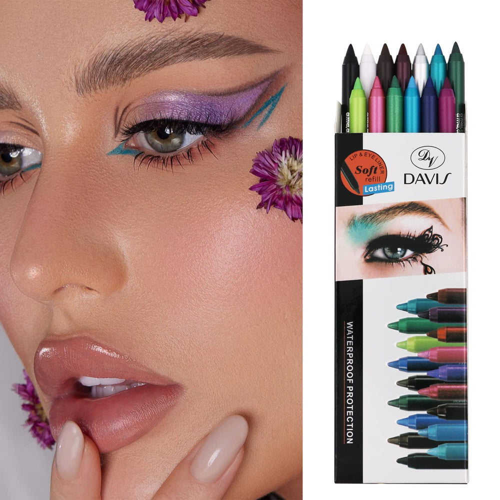 TWOMODE caja compacta para guardar maquillajes coloridos y ordenados