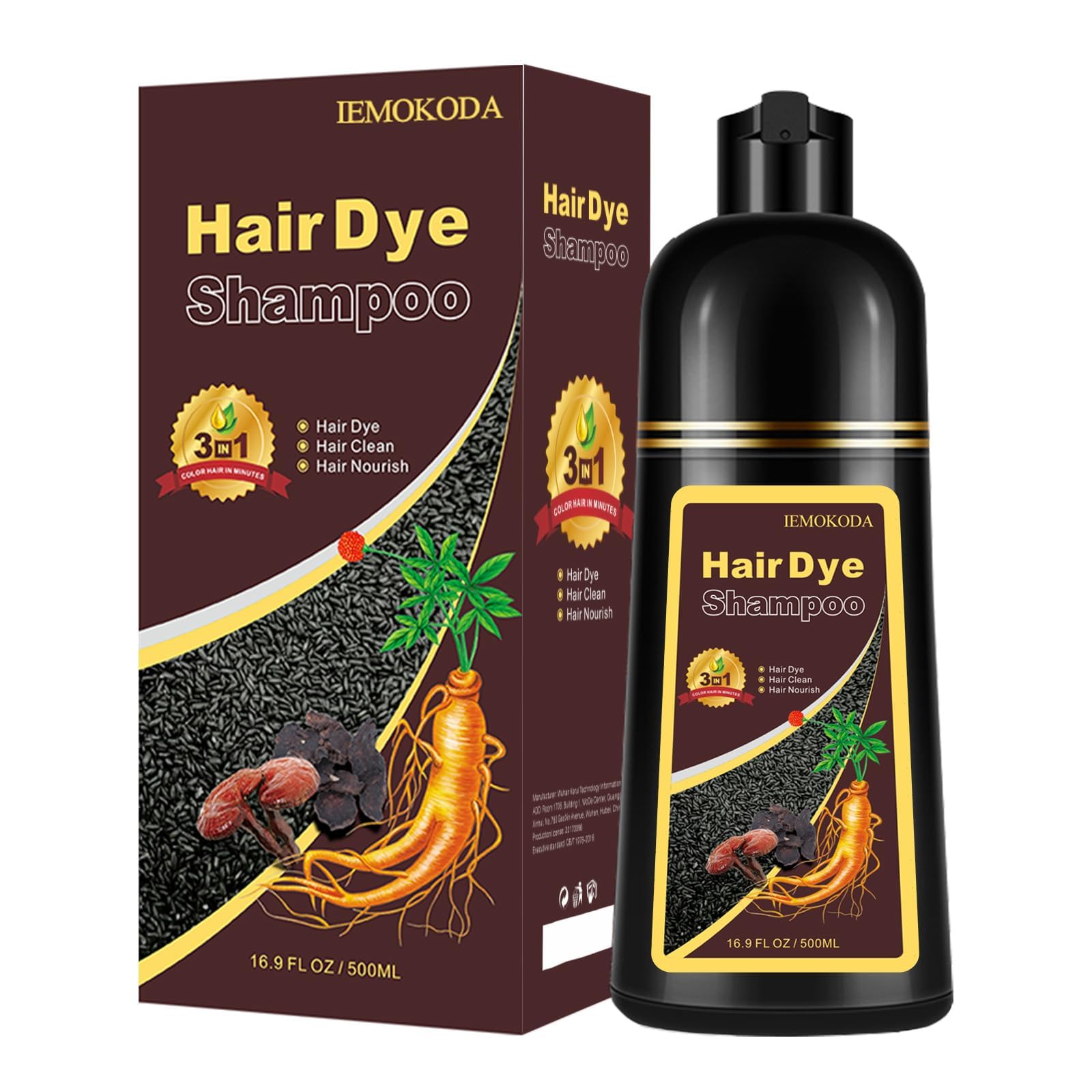TYAYW Dark Coffee: botella de tinte 3 en 1 para canas.
