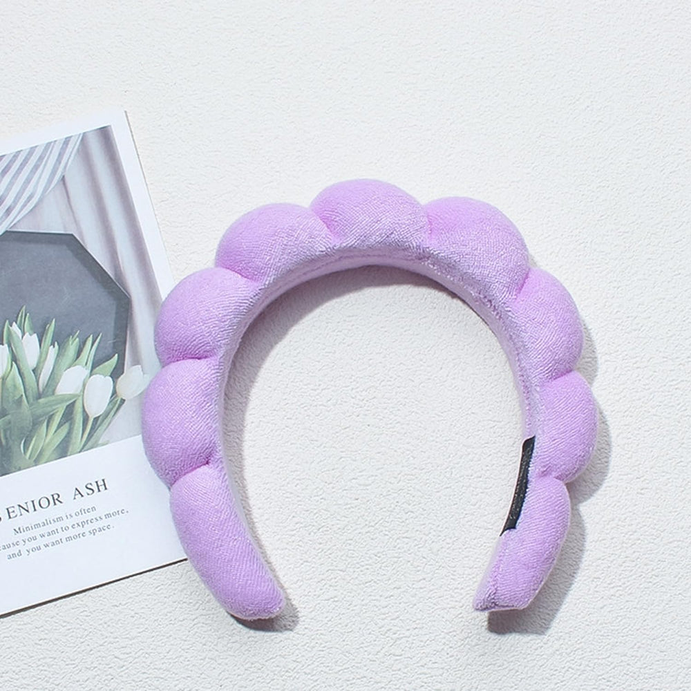 Diadema TYSSELY spa con nube suave para sesiones de cuidado facial.