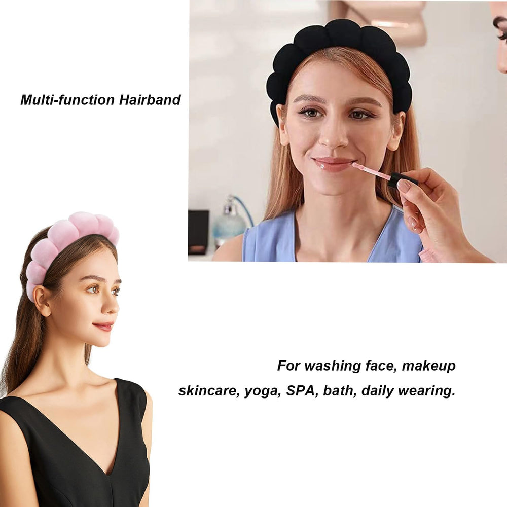 Diadema TYSSELY mantiene el peinado y protege maquillaje durante la ducha.