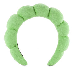 Diadema TYSSELY spa para lavado facial mantiene el cabello seco durante la limpieza.