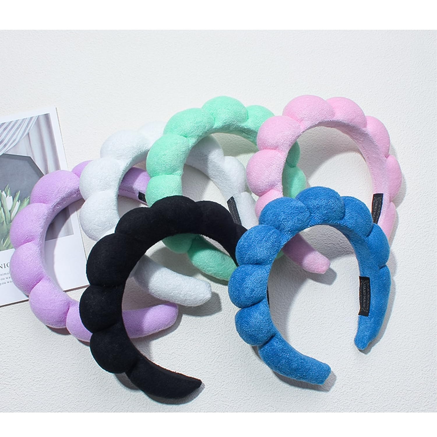 Diadema Tyssely para uso múltiple, sirve para lavado, maquillaje y spa.