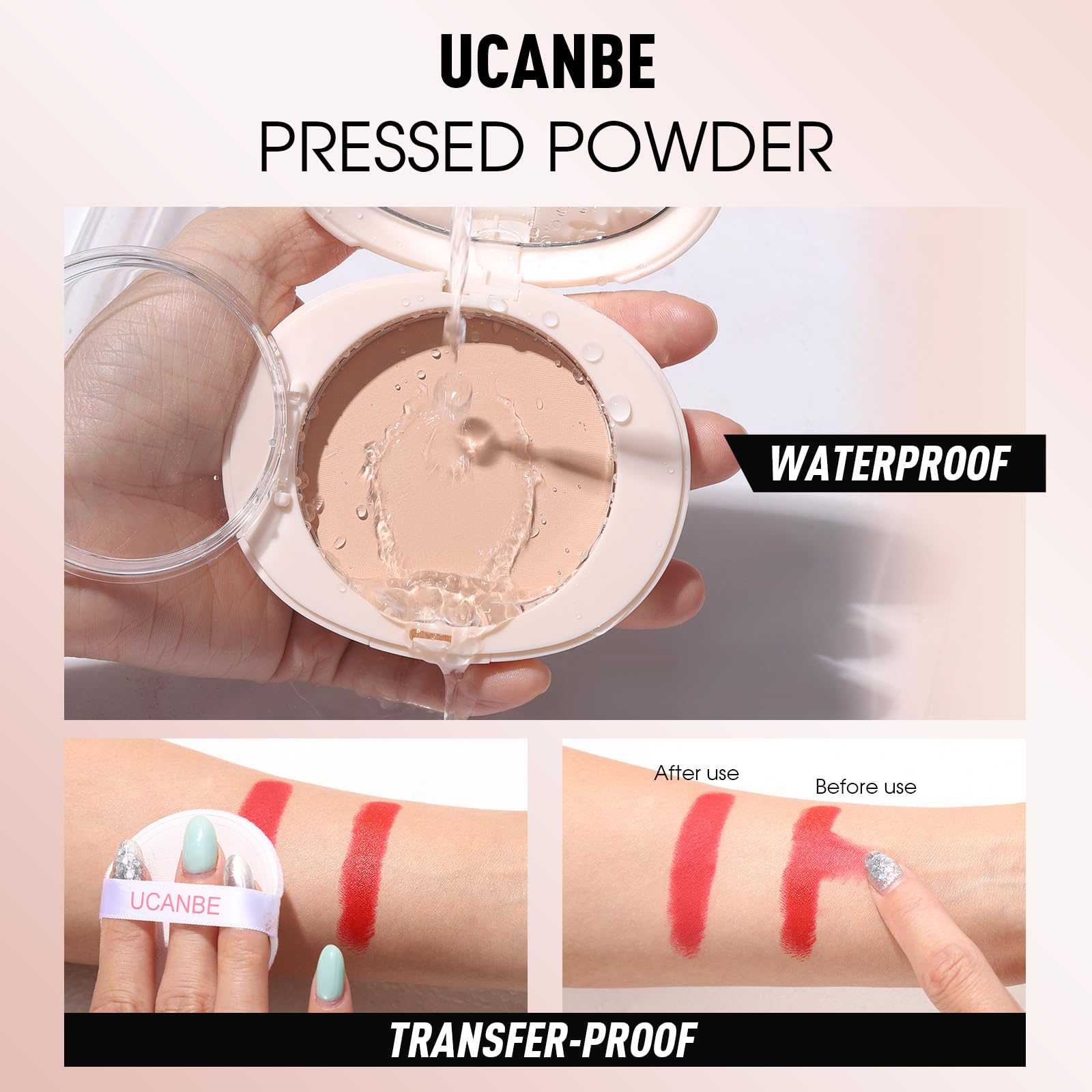 UCANBE aplicación suave, apta para piel sensible y sin irritación.